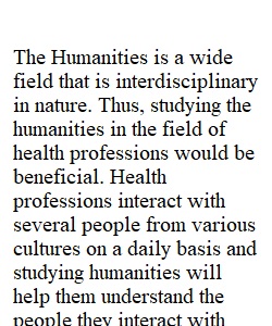 Week 1 Discussion 1: The Value of the Humanities
